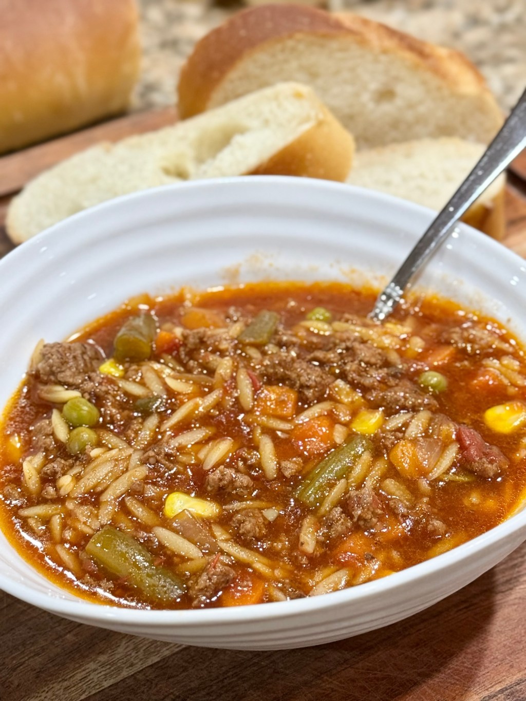 Beef and Orzo&nbsp;Soup
